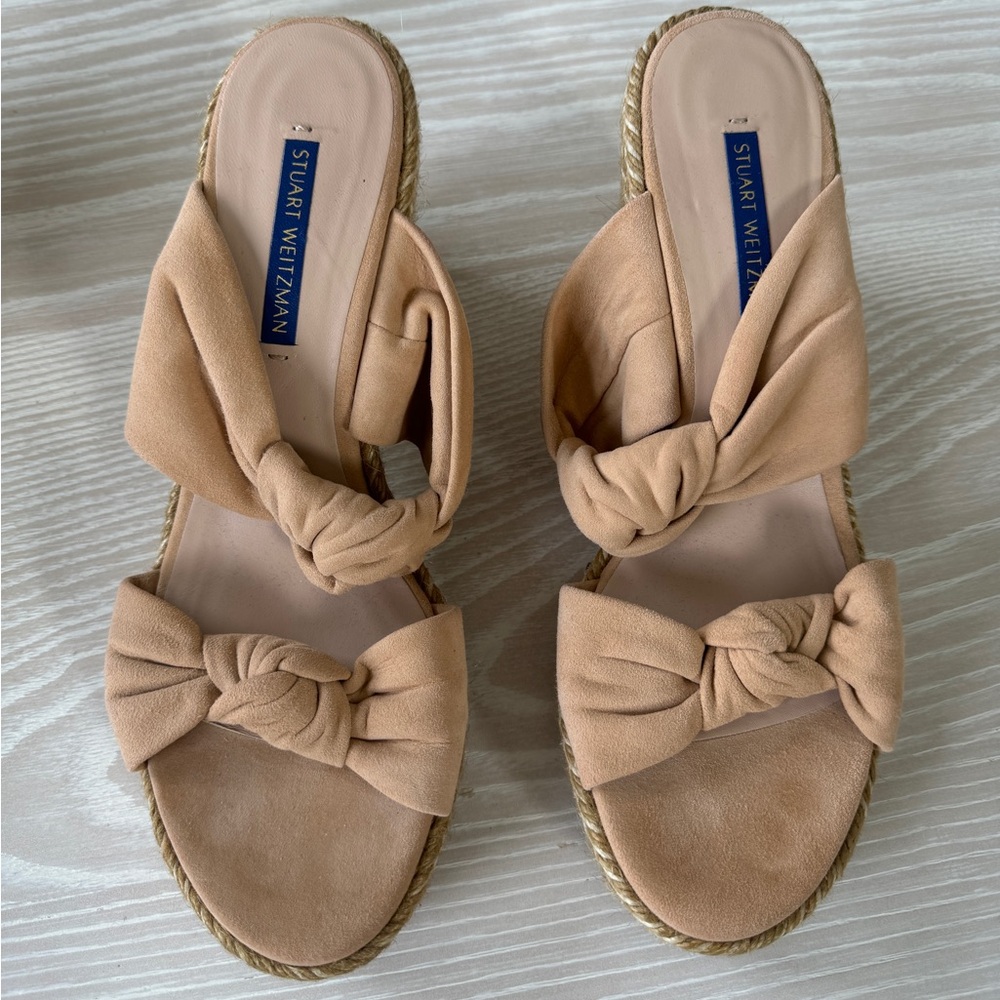 Stuart Weitzman wedge sandals, size 8